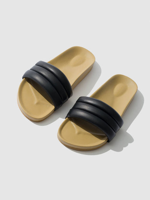 SANDALE BI COULEUR BLACK