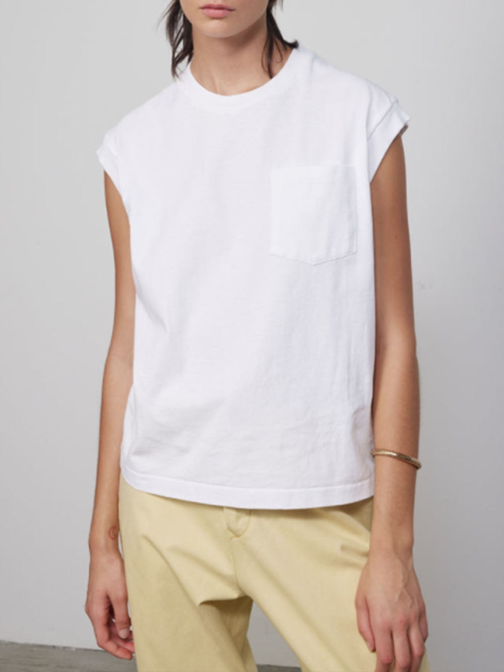 T-SHIRT POCKET WHITE