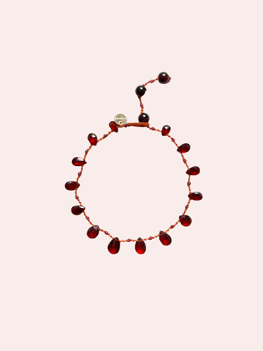 ELSTON ANKLE BRACELET - GARNET