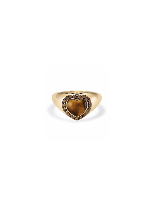 CHEVALIERE AMOUR OR JAUNE 18K
