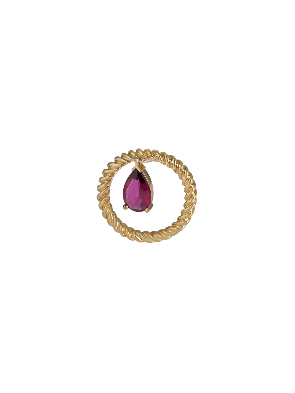 Z'AMOURETTE RED TOURMALINE RING