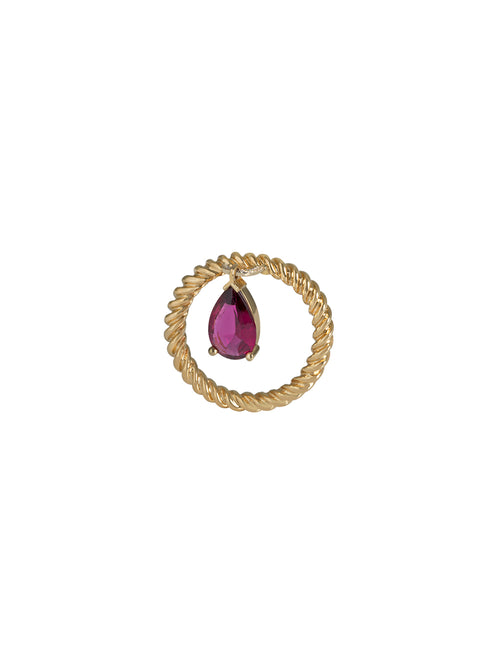 ZAMOURETTE RED TOURMALINE RING
