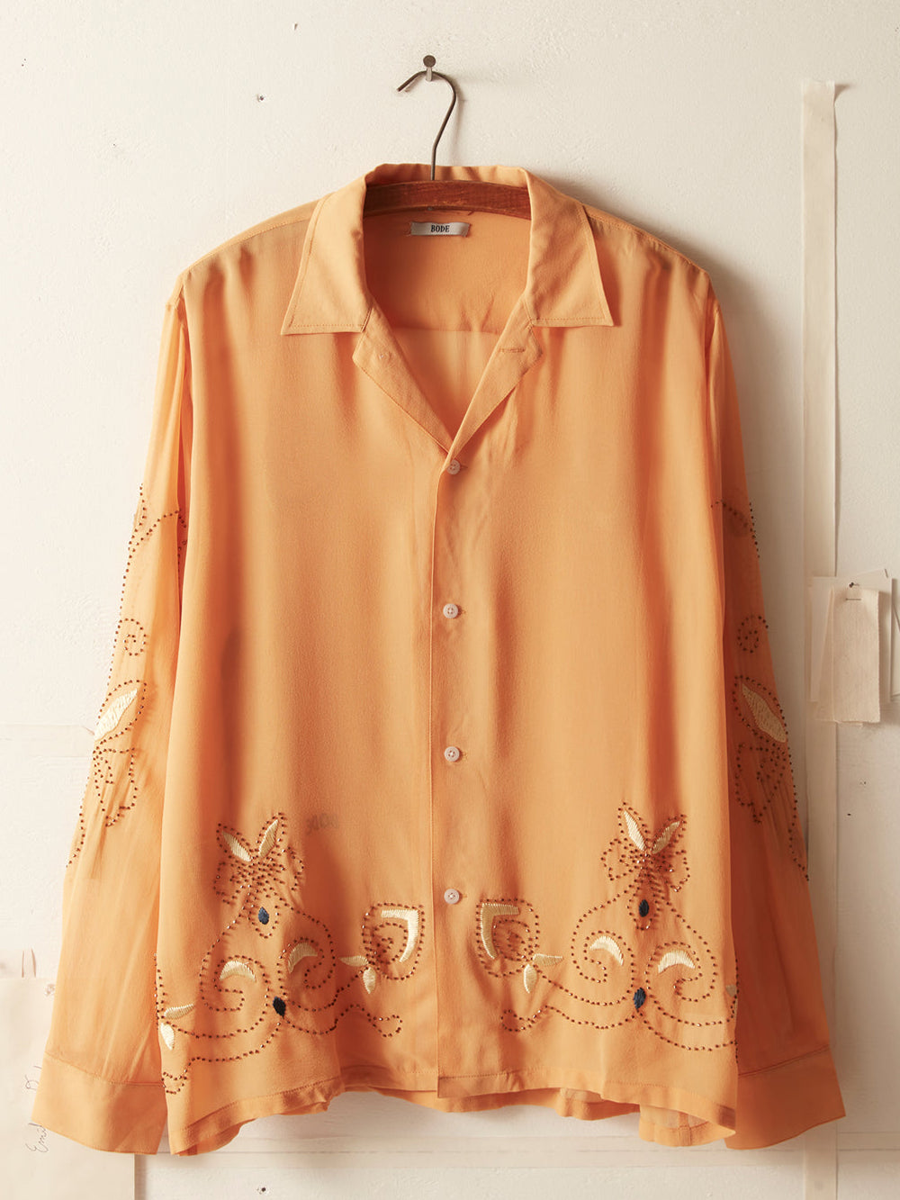 CHEMISE CANTALOUPE PERLÉE