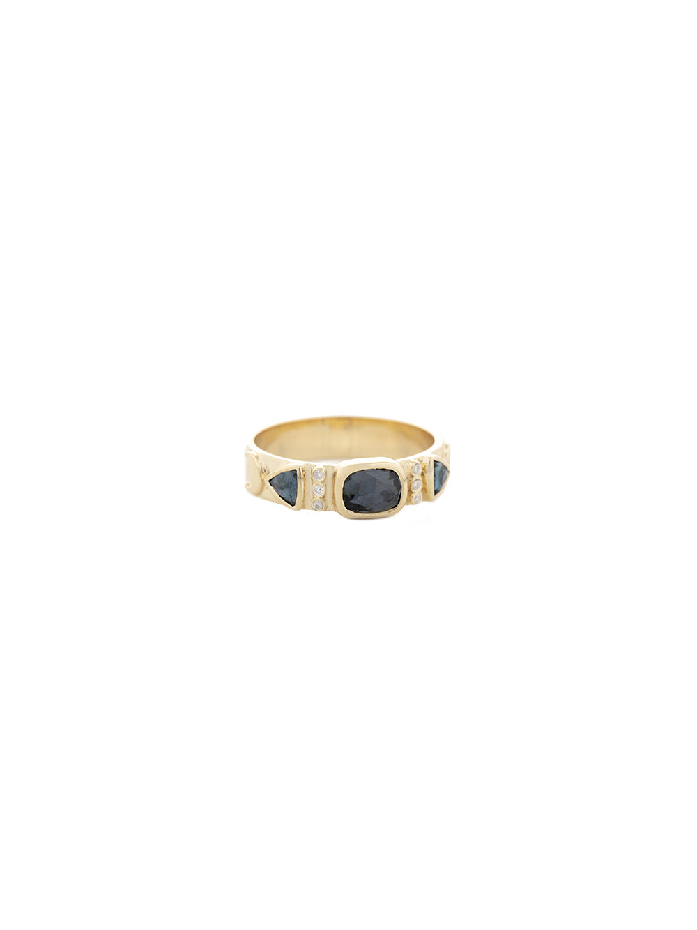 BAGUE TOTEM TOURMALINE BLEUE