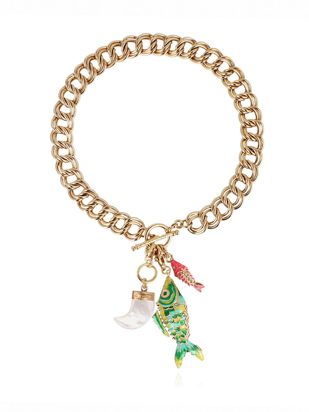 COLLIER AZURE CHARMS FLASH VERT