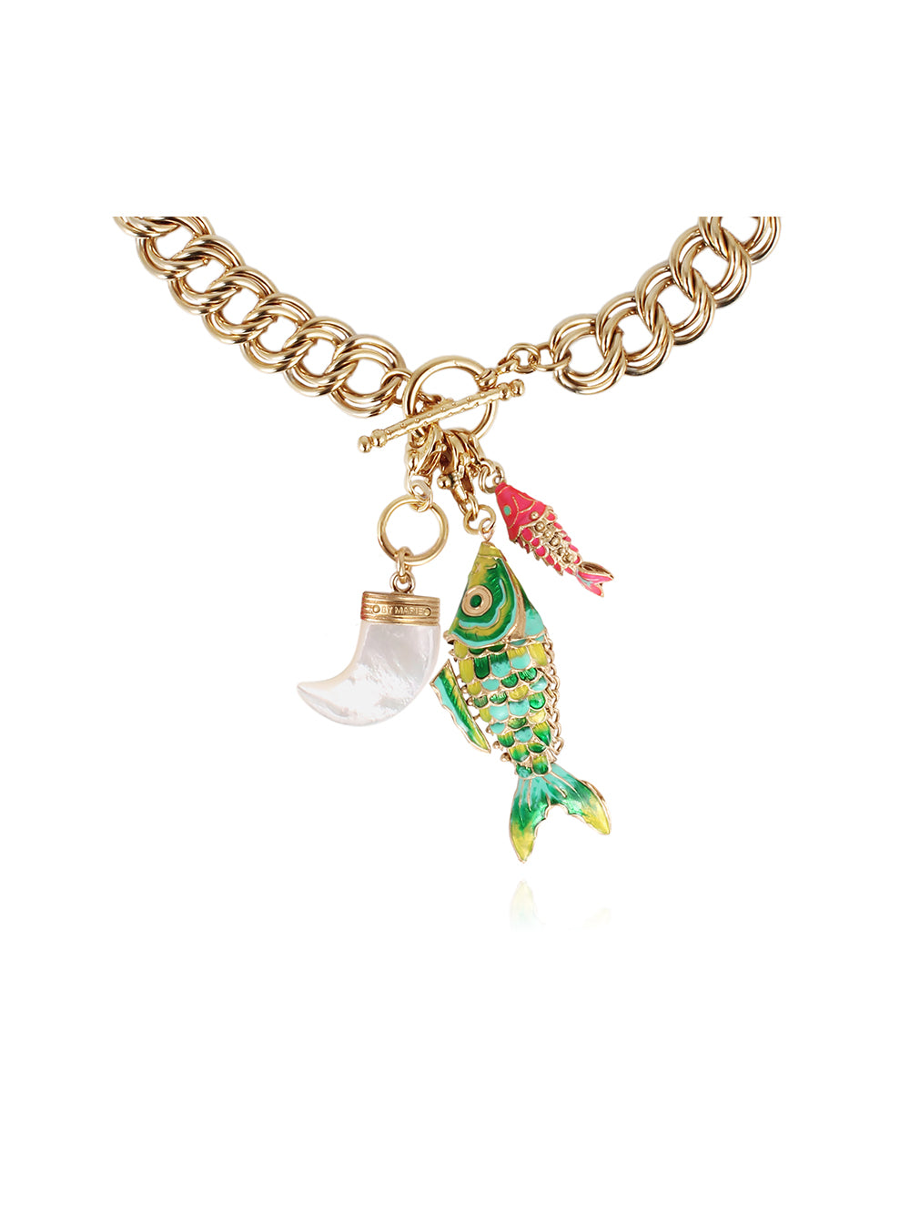 COLLIER AZURE CHARMS FLASH VERT