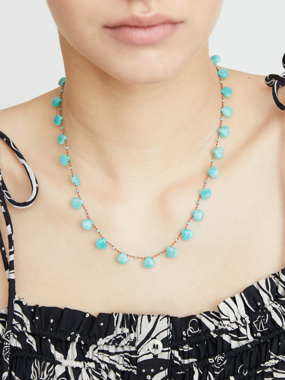 AMAZONITE BEETLE NECKLACE