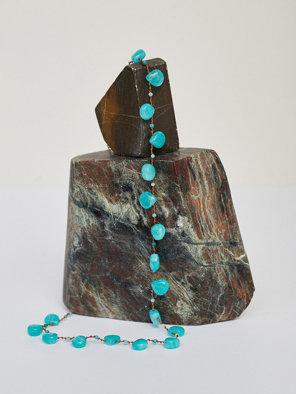 AMAZONITE BEETLE NECKLACE