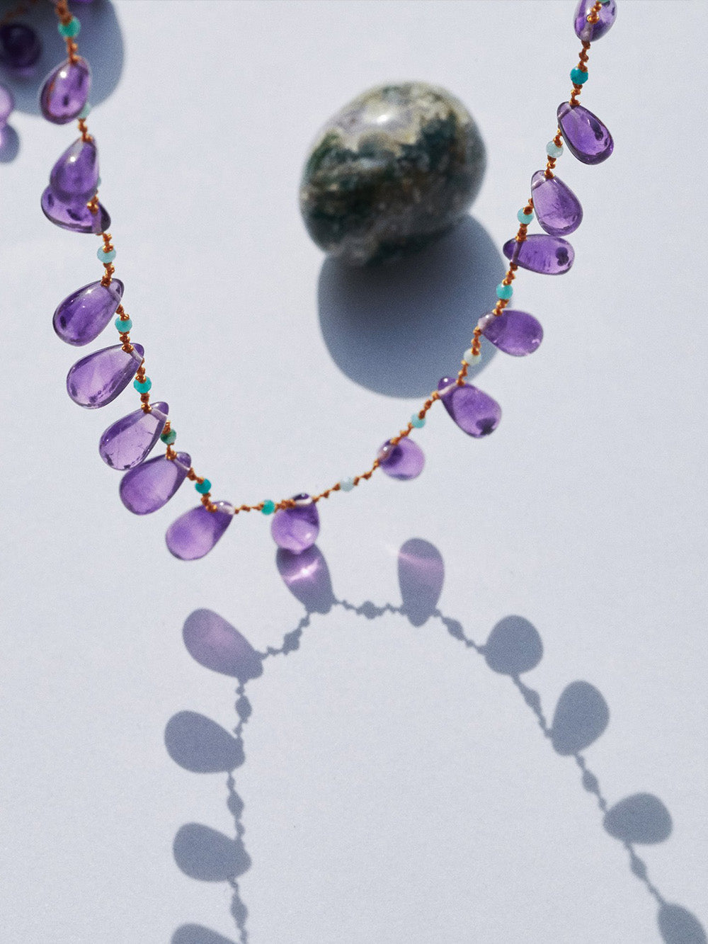 WINFIELD AMETHYST AND AMAZONITE NECKLACE