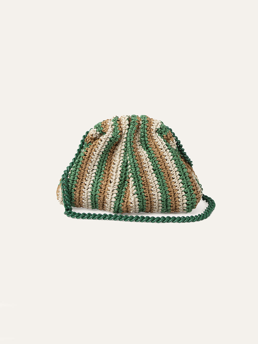 GREEN CROCHET MINI GAME BAG