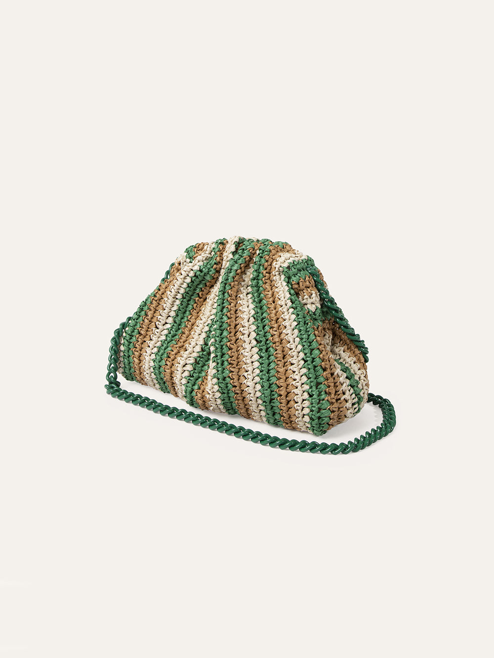 GREEN CROCHET MINI GAME BAG