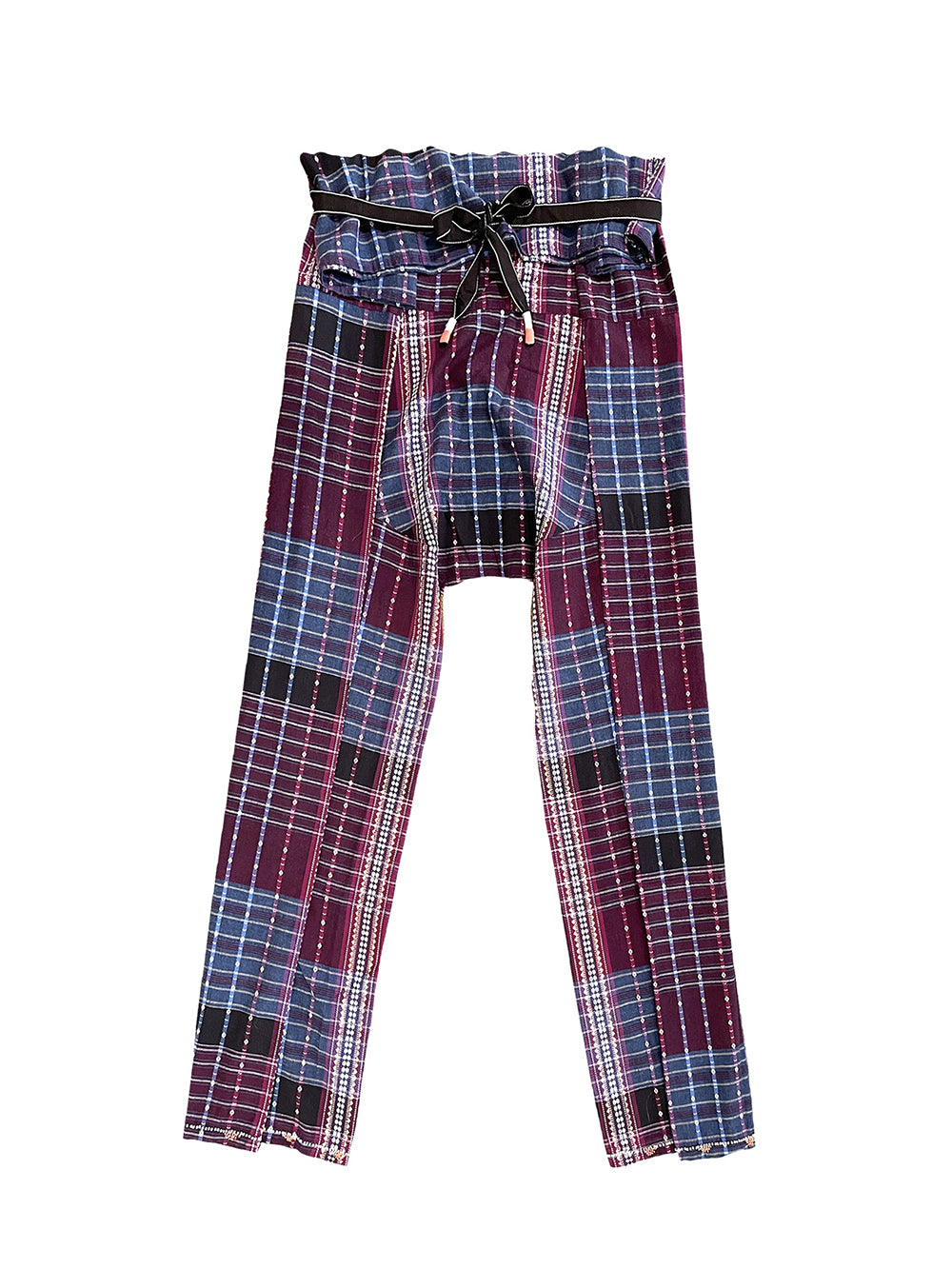 PANTALON THAI BORDEAUX MARINE