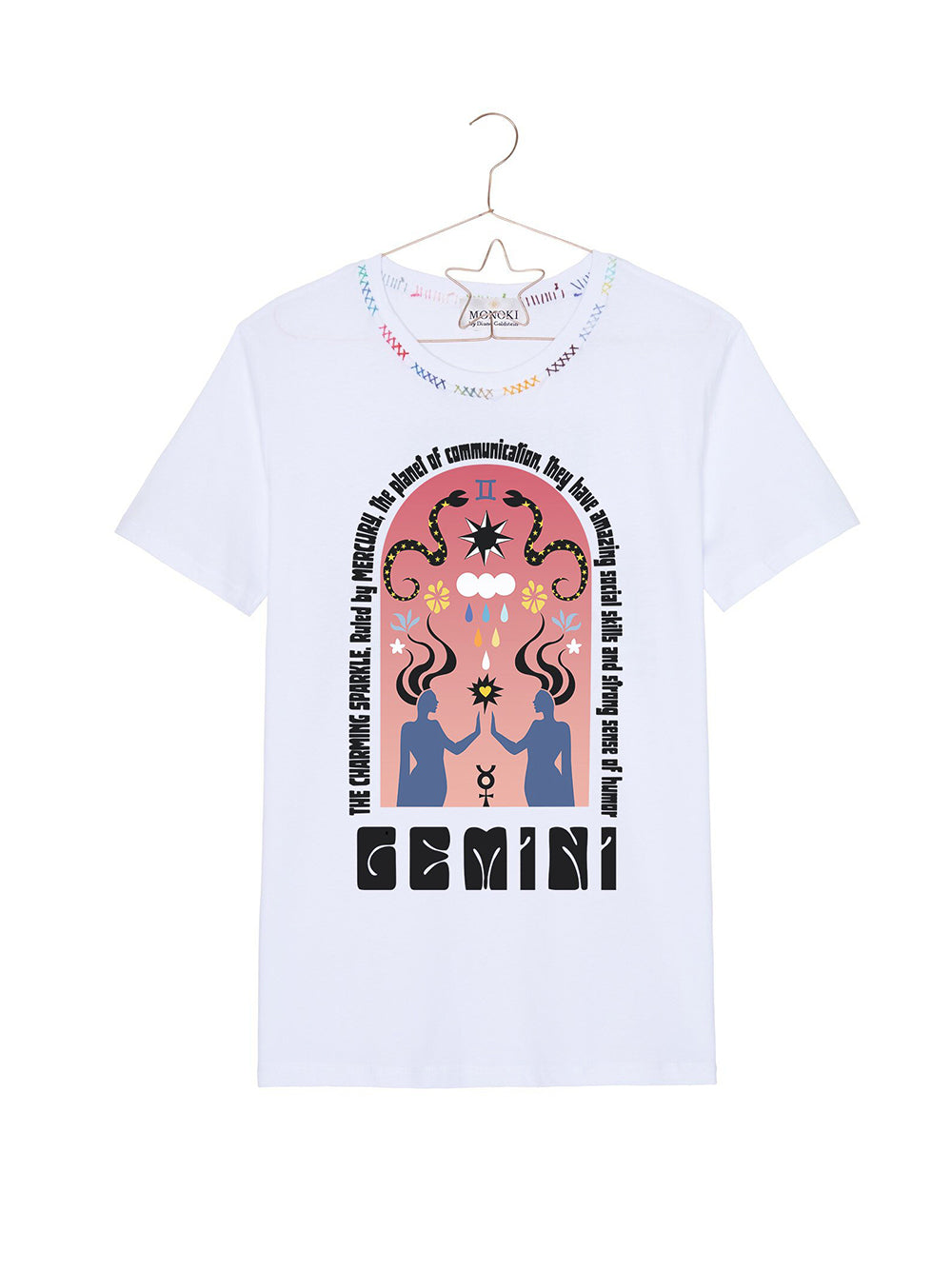TEE SHIRT ASTRO BLANC GEMINI