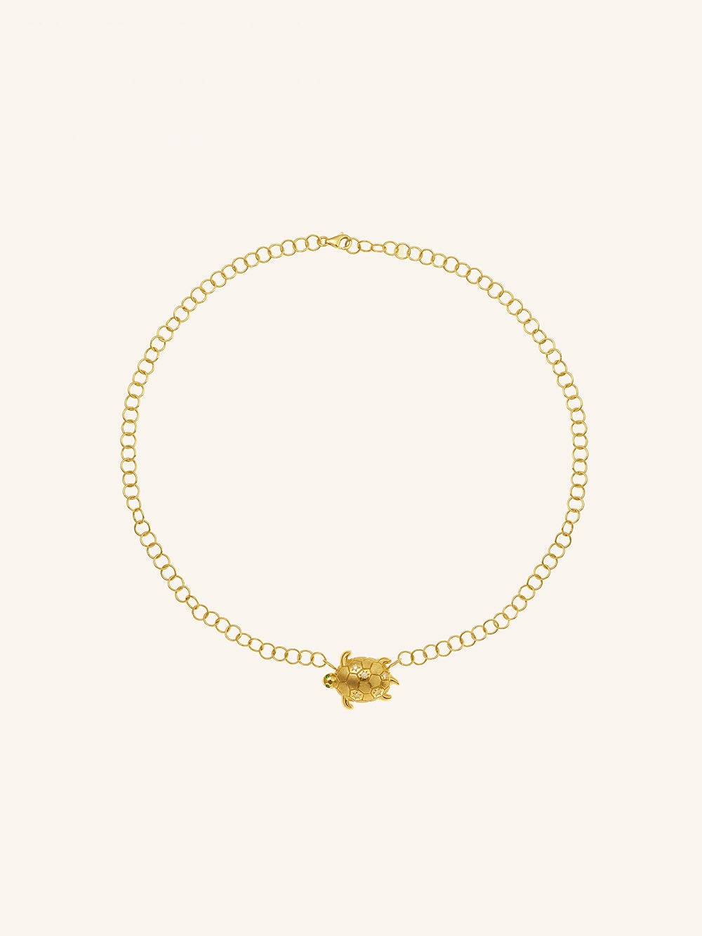 DONATELLO DIAMOND AND TSAVORITE NECKLACE