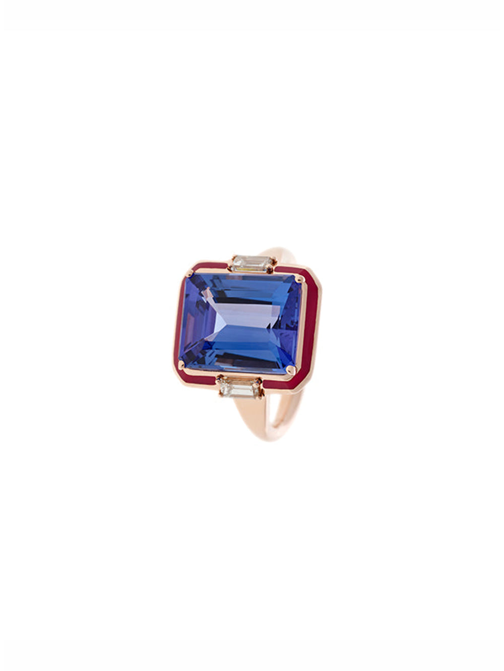 BAGUE GEMMA TANZANITE ET DIAMANTS