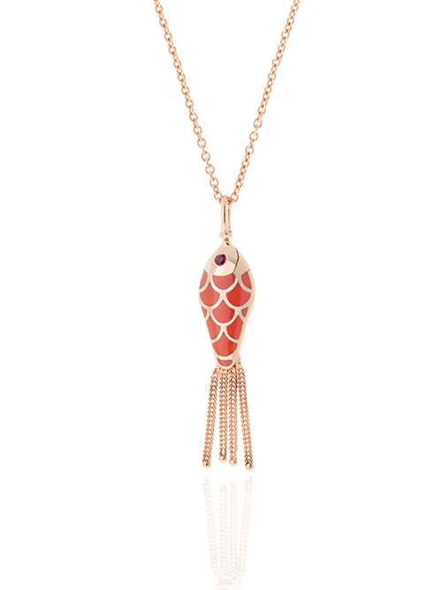 COLLIER POISSON FISH FOR LOVE