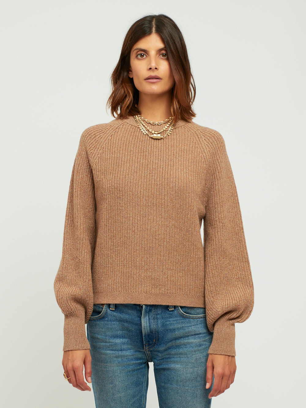 PULL MARLOW NUDE CHINÉ