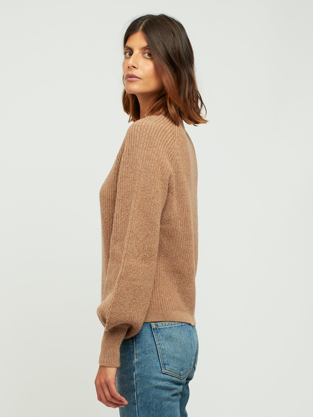 MARLOW NUDE HEATHERED SWEATER