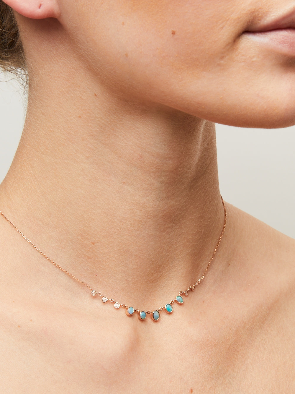 OPALS & DIAMONDS NECKLACE