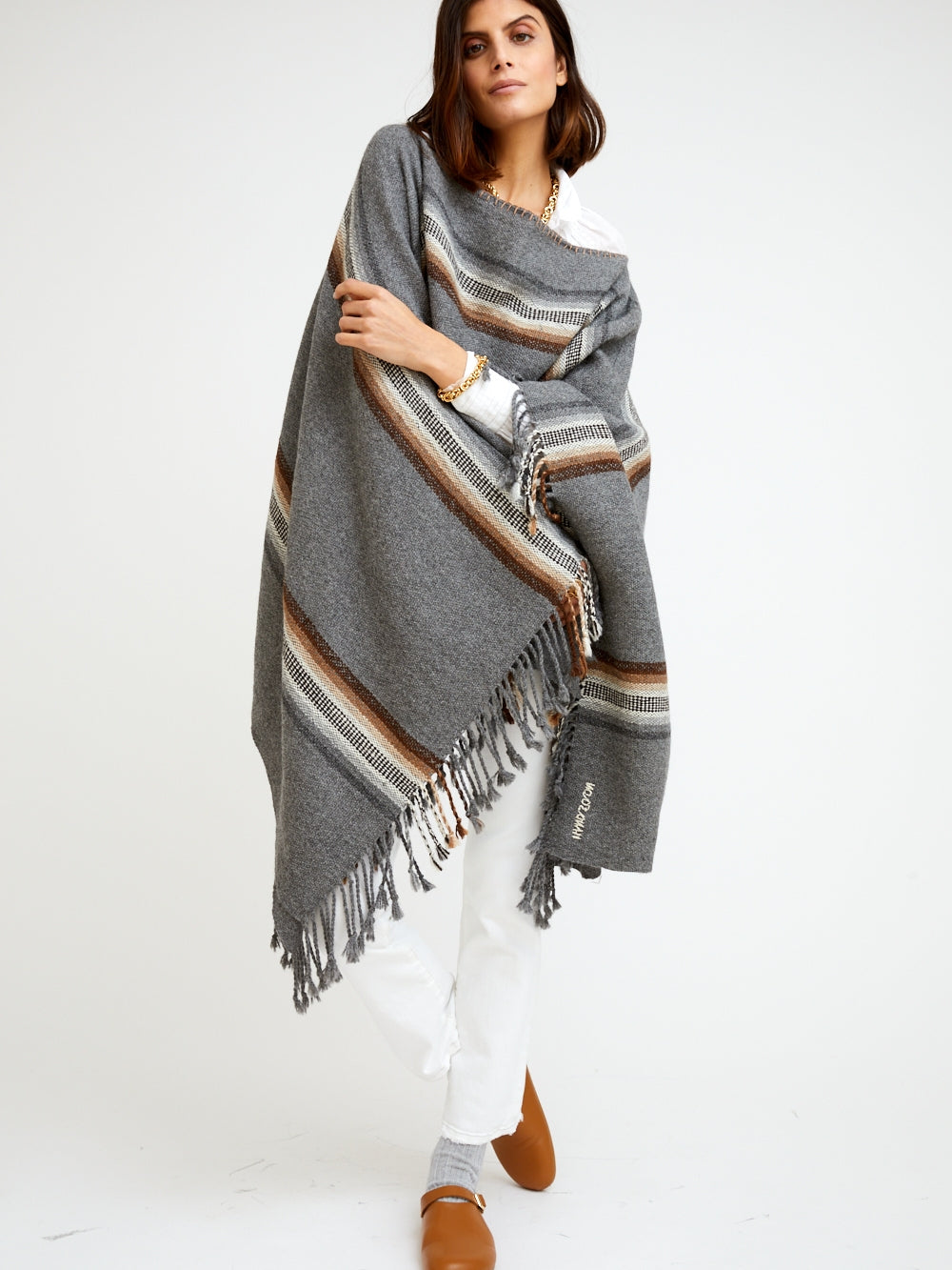 PONCHO LONG ALPAGA GRAW