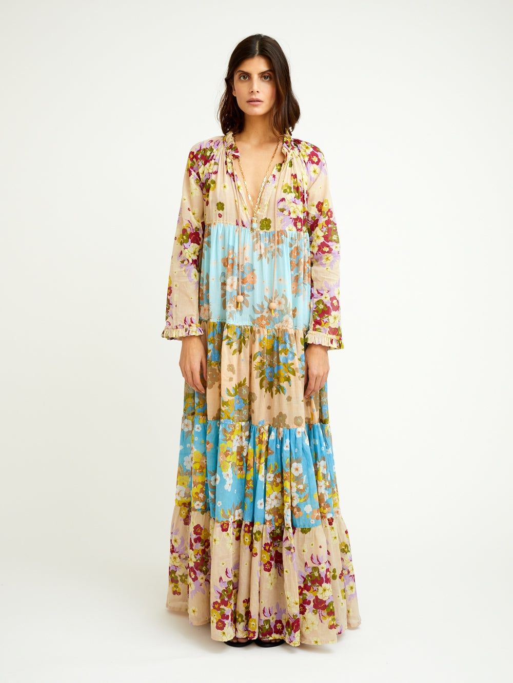 LONG SLEEVES MAXI HIPPYDRESS