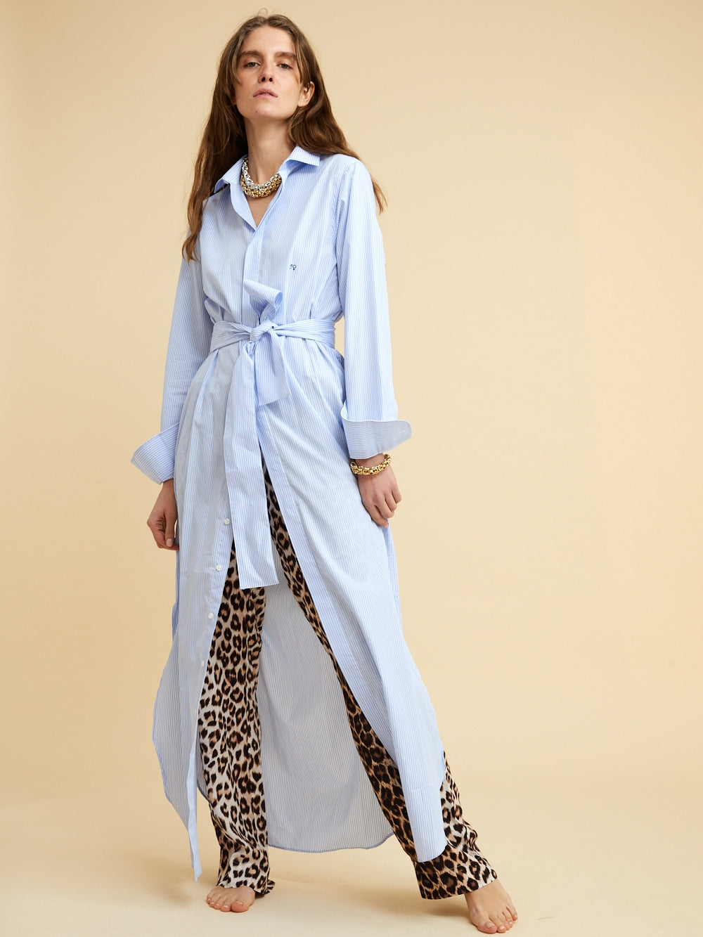 BLANKET SHIRT DRESS