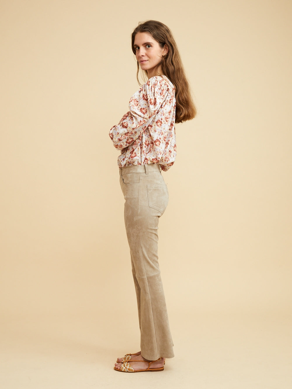 LYCHEE VELVET DEAN TROUSERS