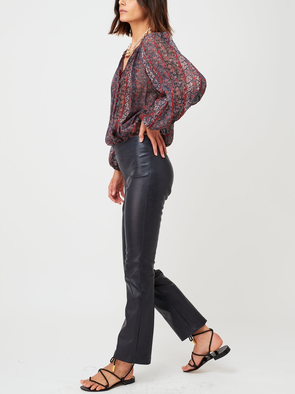 PANTALON JP TWENTY CUIR PLONGÉ