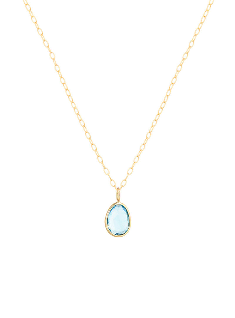 COLLIER MAYA TOURMALINE 14K