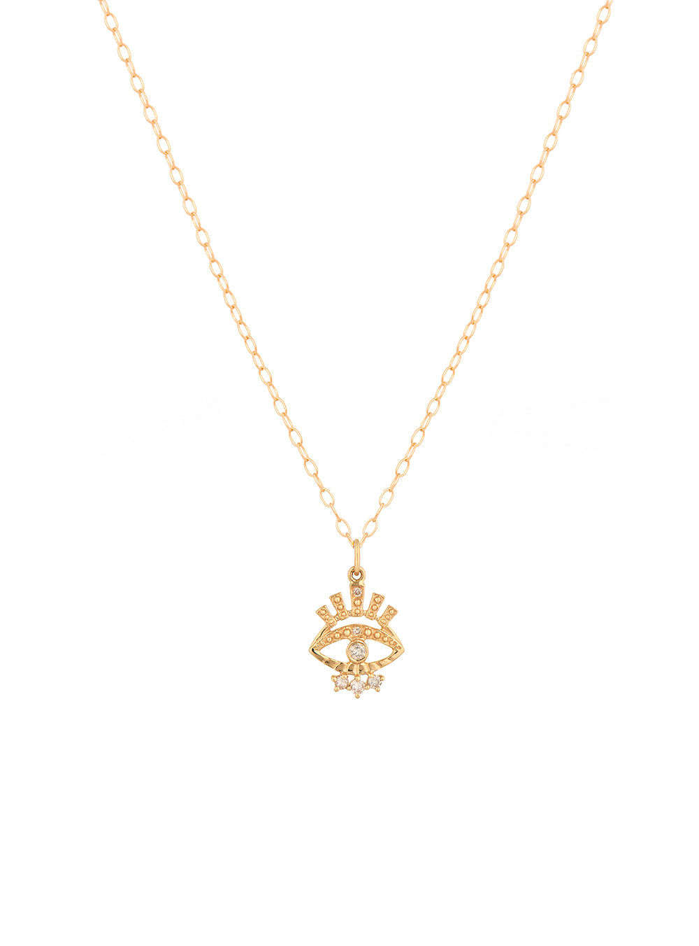 COLLIER PROTECTION OEIL 14K