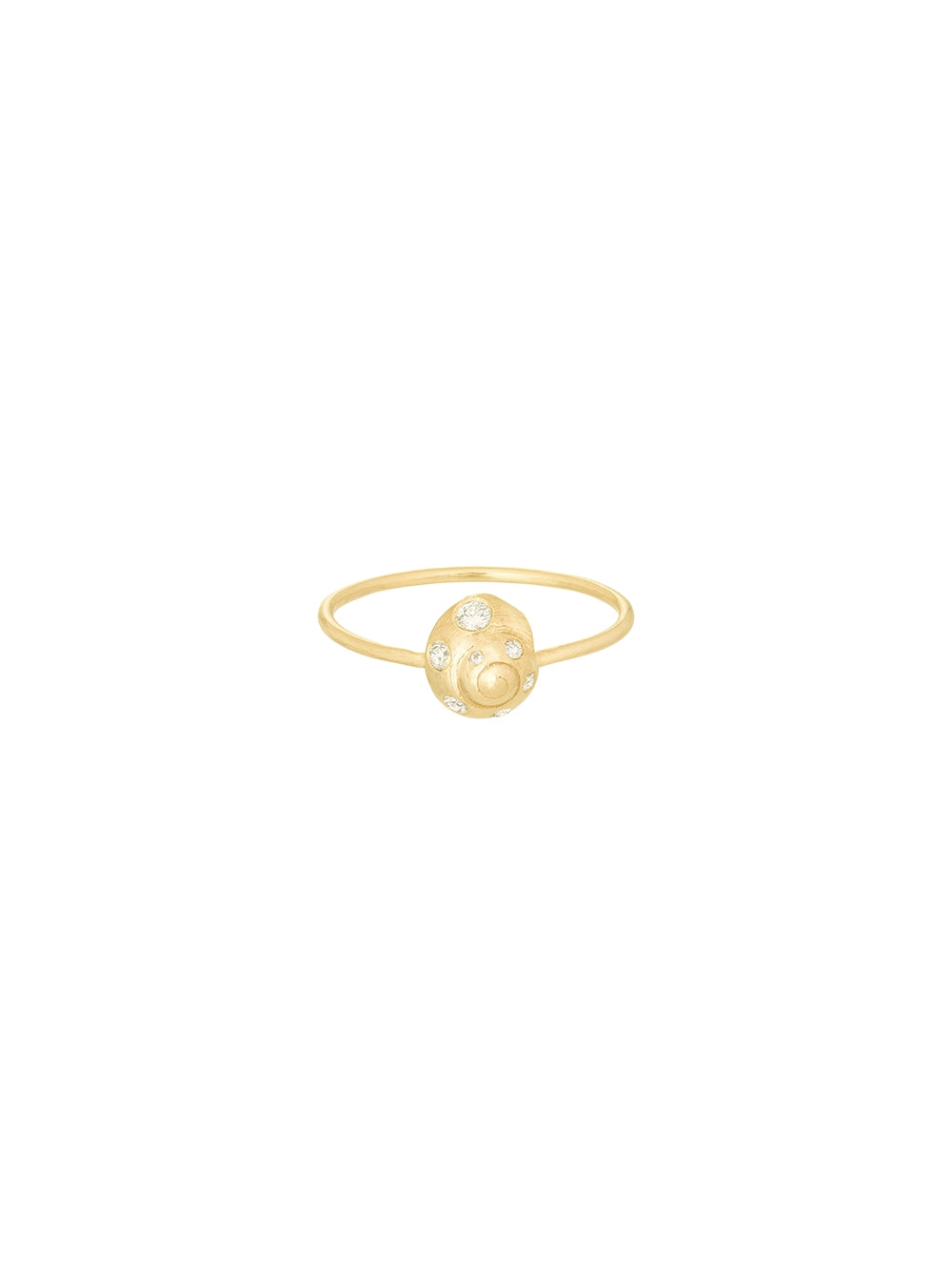 SHELL AND DIAMONDS RING