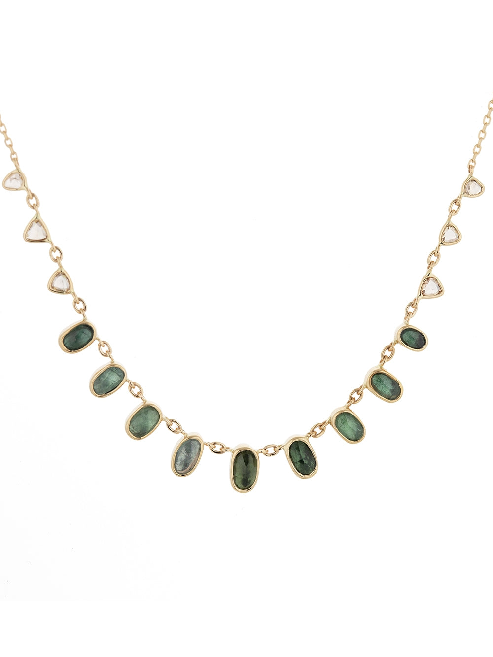 MULTI TOURMALINE & DIAMOND NECKLACE