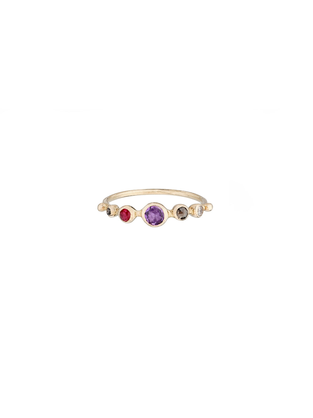 SINGLE RING SAPPHIRE & SPINEL