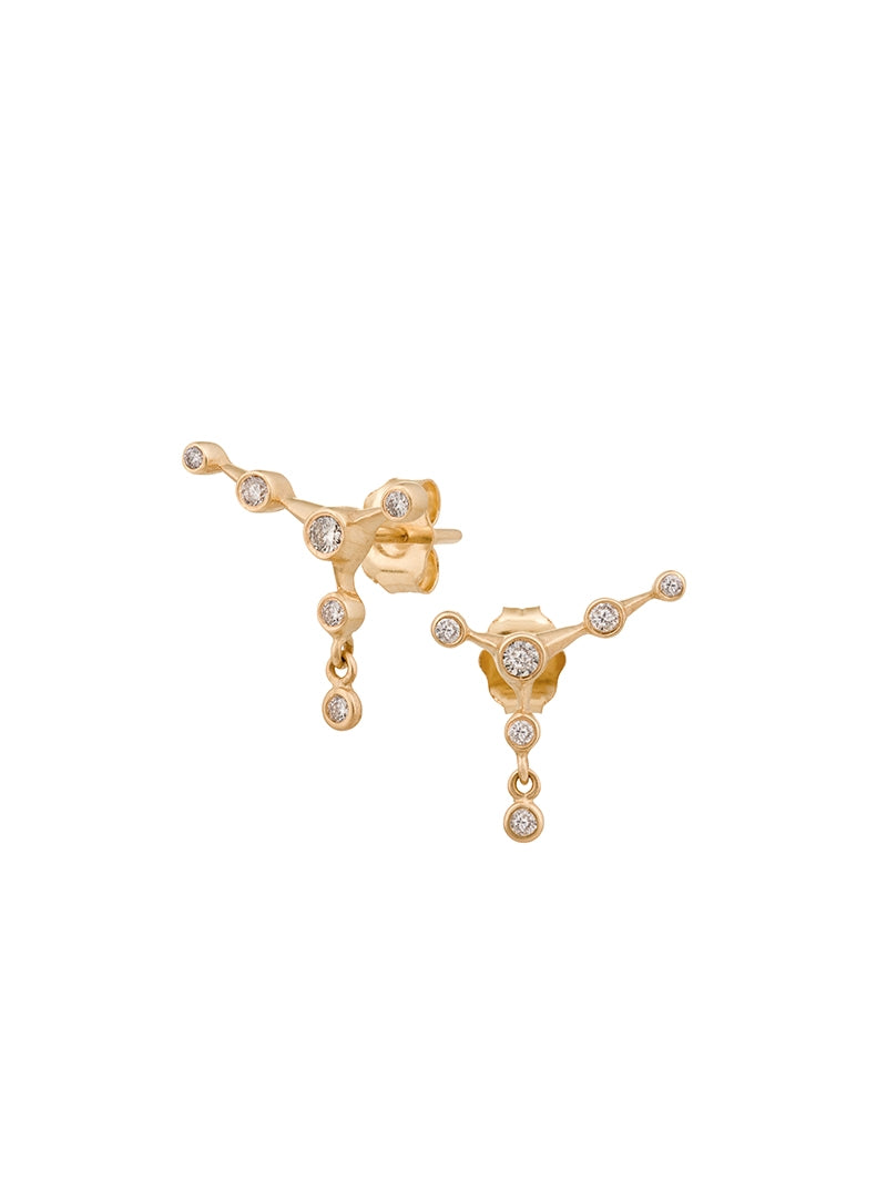 BOUCLES D'OREILLES CONSTELLATION DIAMANTS