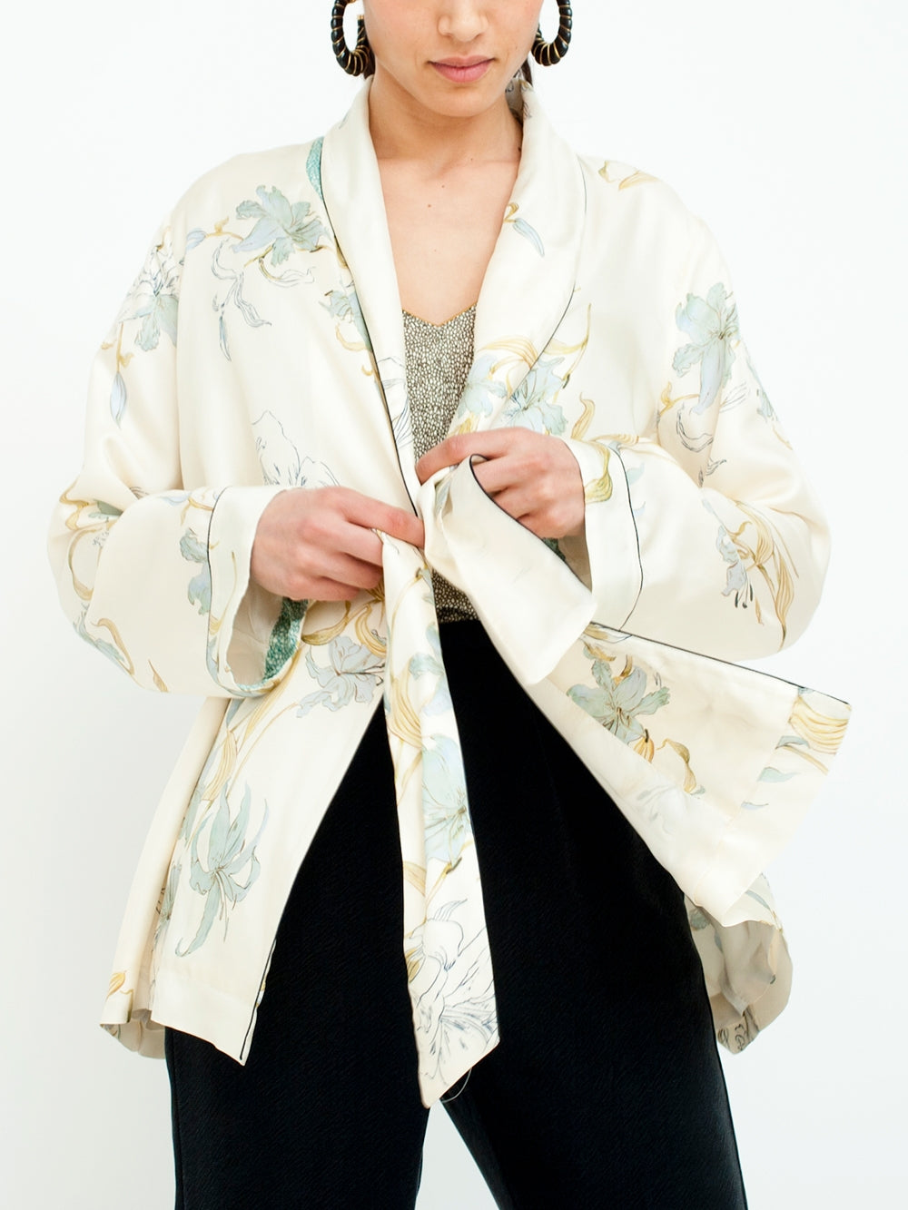 BELTED JACKET PRINT GELSOMINA