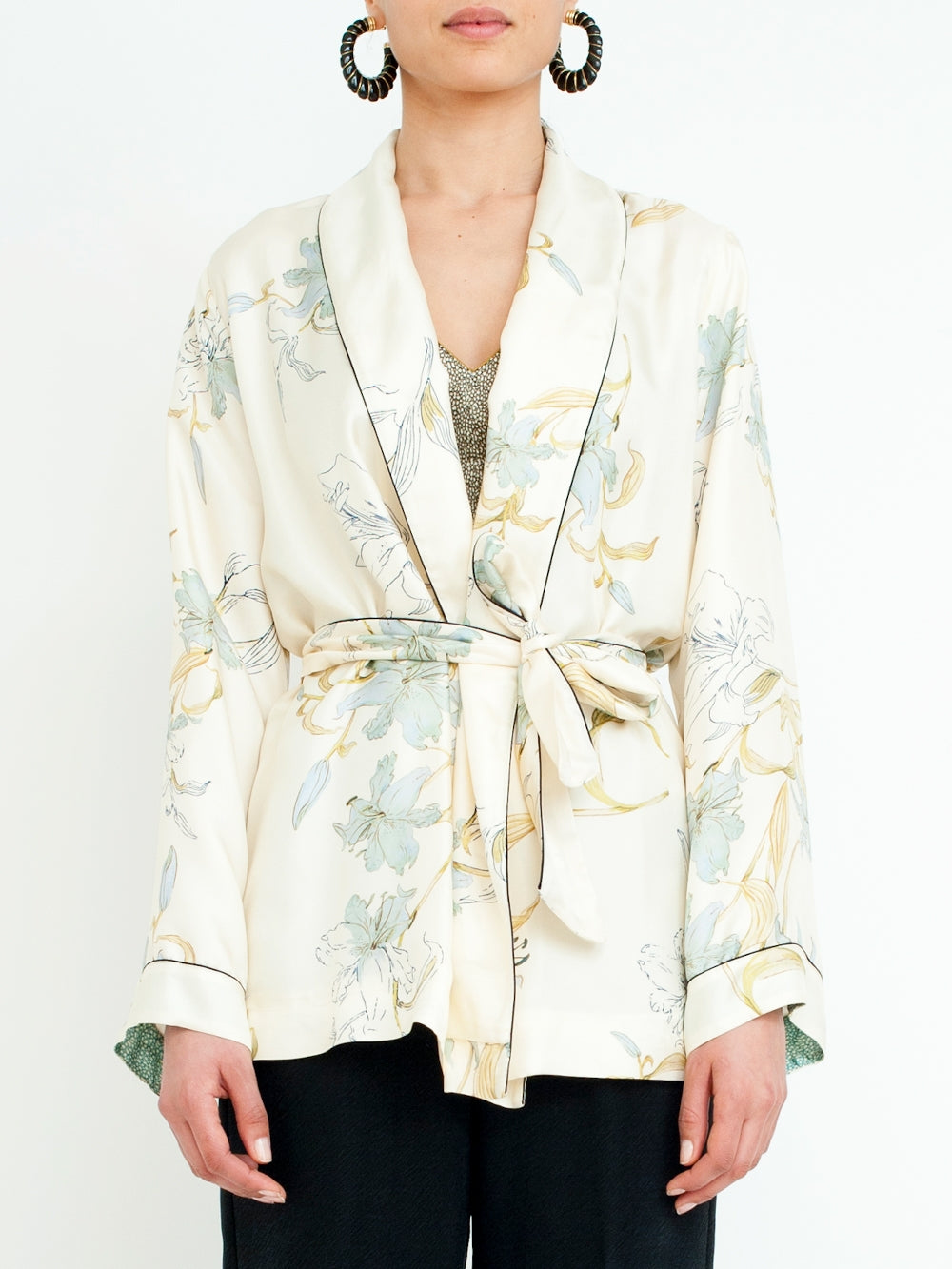 BELTED JACKET PRINT GELSOMINA