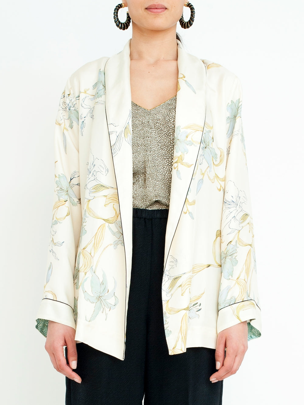 BELTED JACKET PRINT GELSOMINA