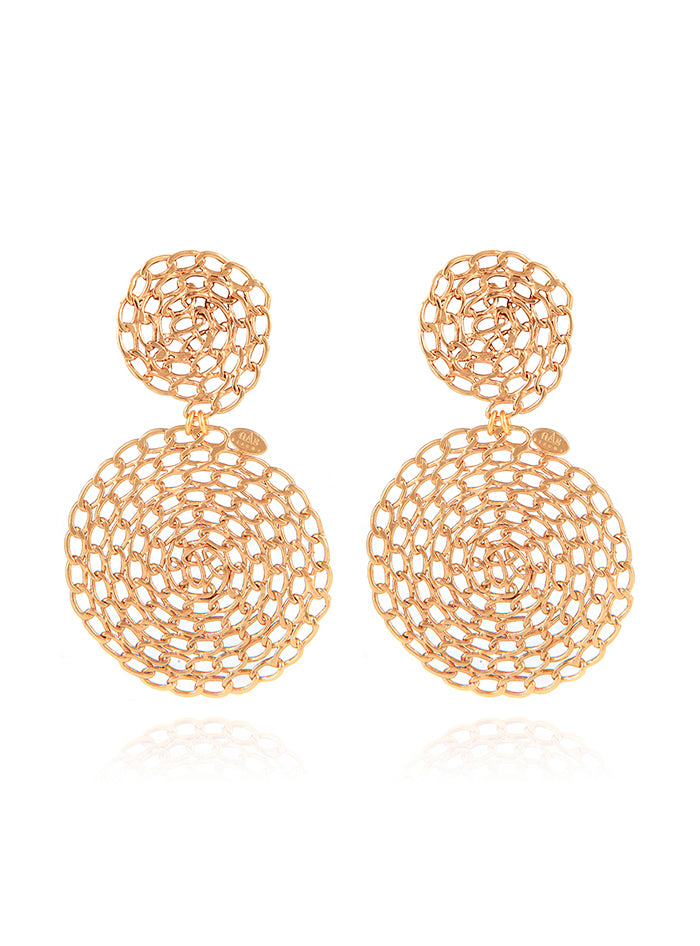 BOUCLE D'OREILLE GOURMETTE OR GRAND MODELE