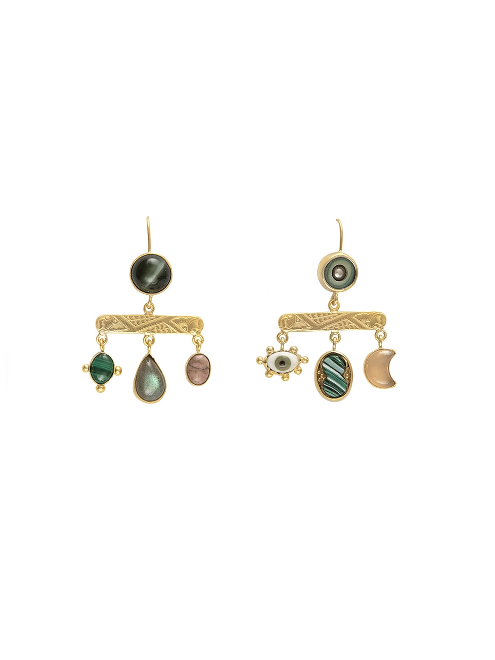 DECORATIVE BALANCE DROP EARRINGS