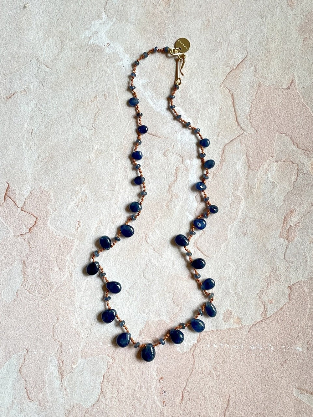 COLLIER COCOPLUM DROPS & BEADS SAPHIR BLEU