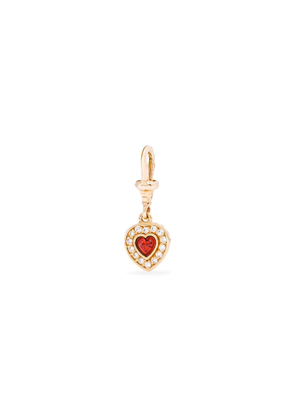 PAVE DIAMOND HEART CHARM
