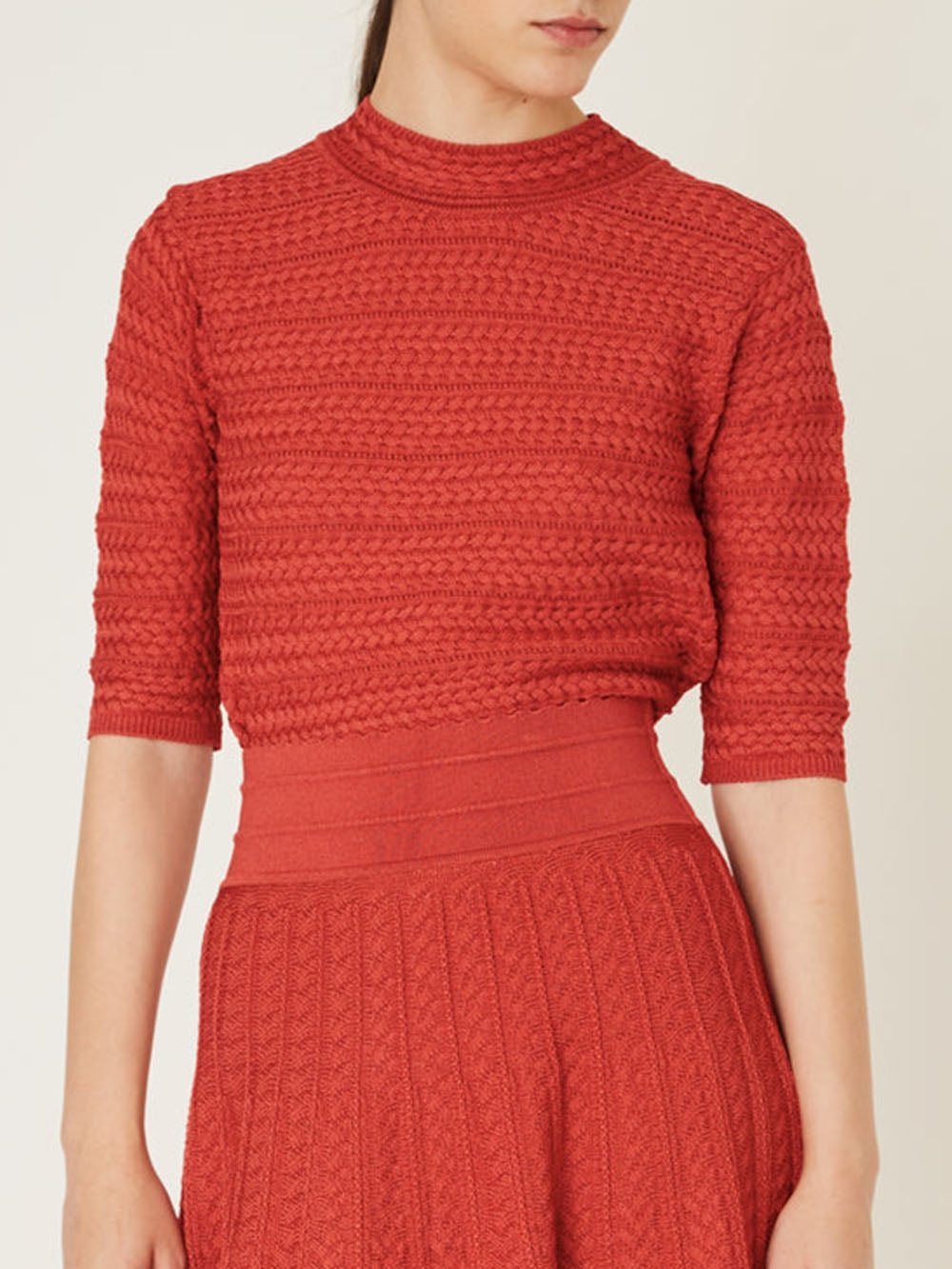 CANNAGE KNIT COPPER TOP