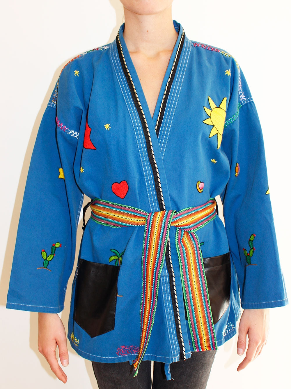 KIMONO MEXICAIN BLEU