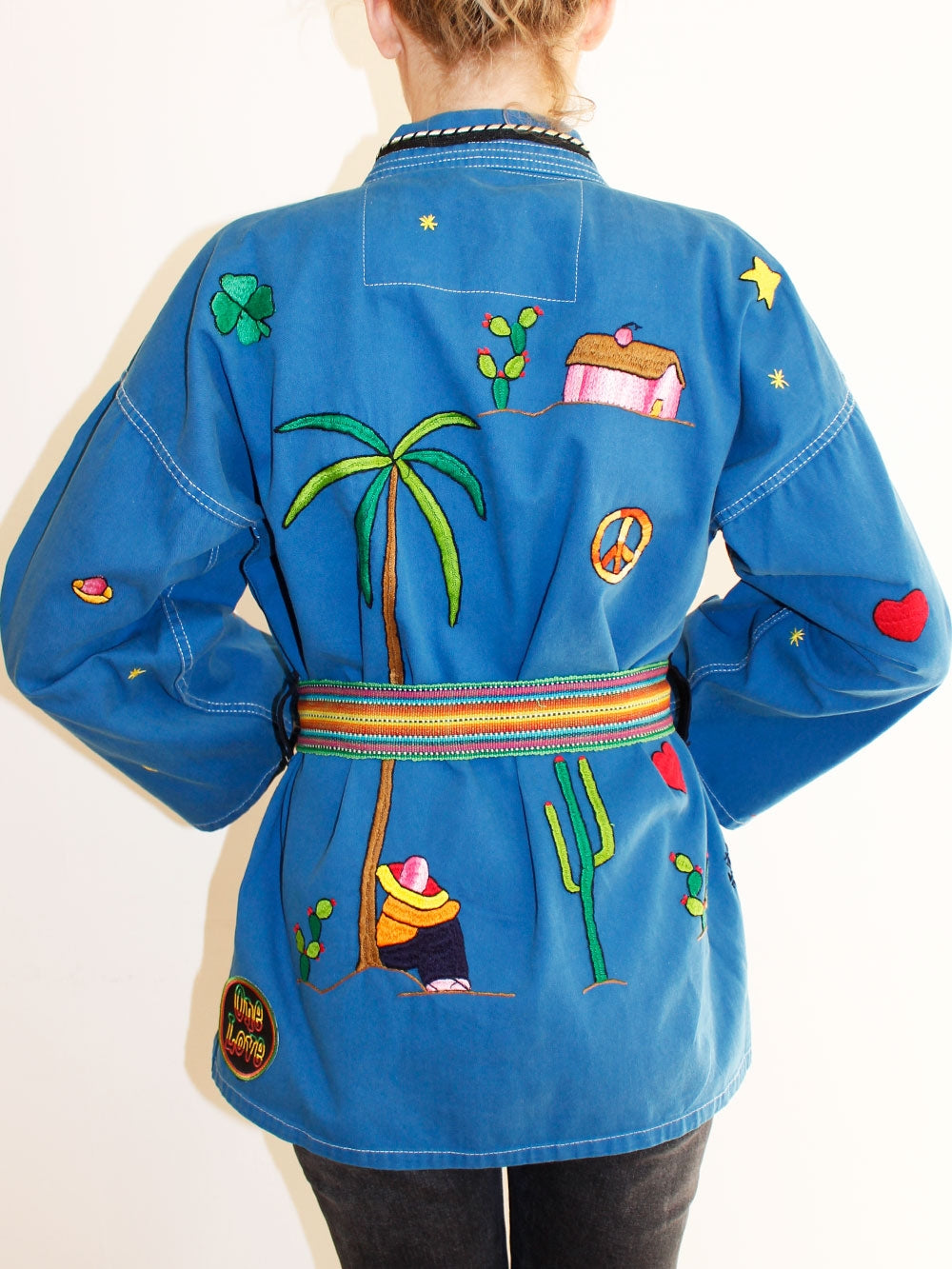 BLUE MEXICAN KIMONO