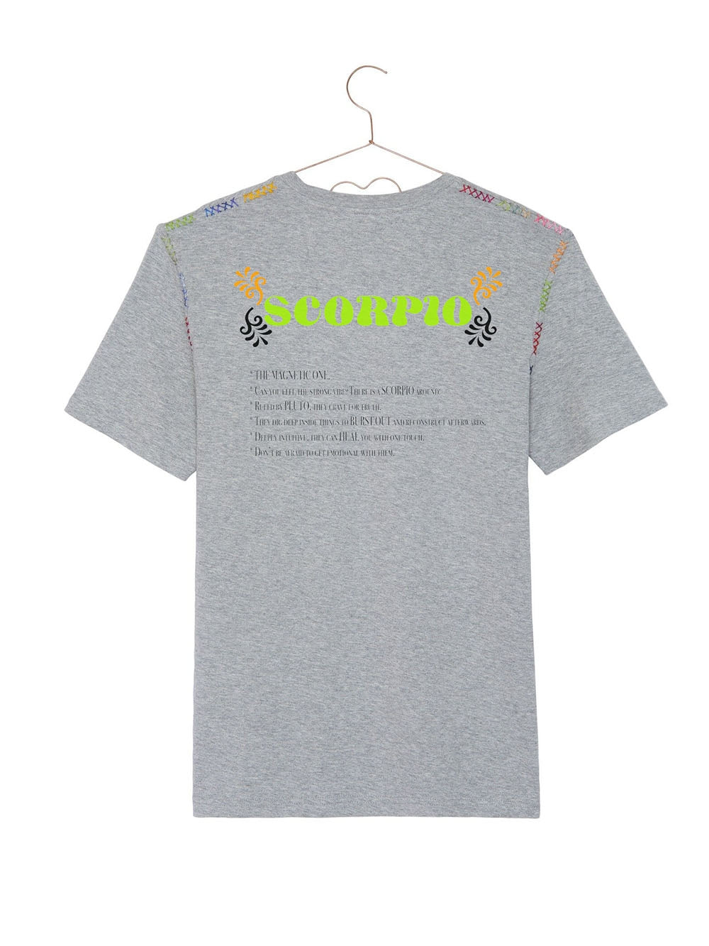 NEW ASTRO SCORPIO GREY TEE-SHIRT