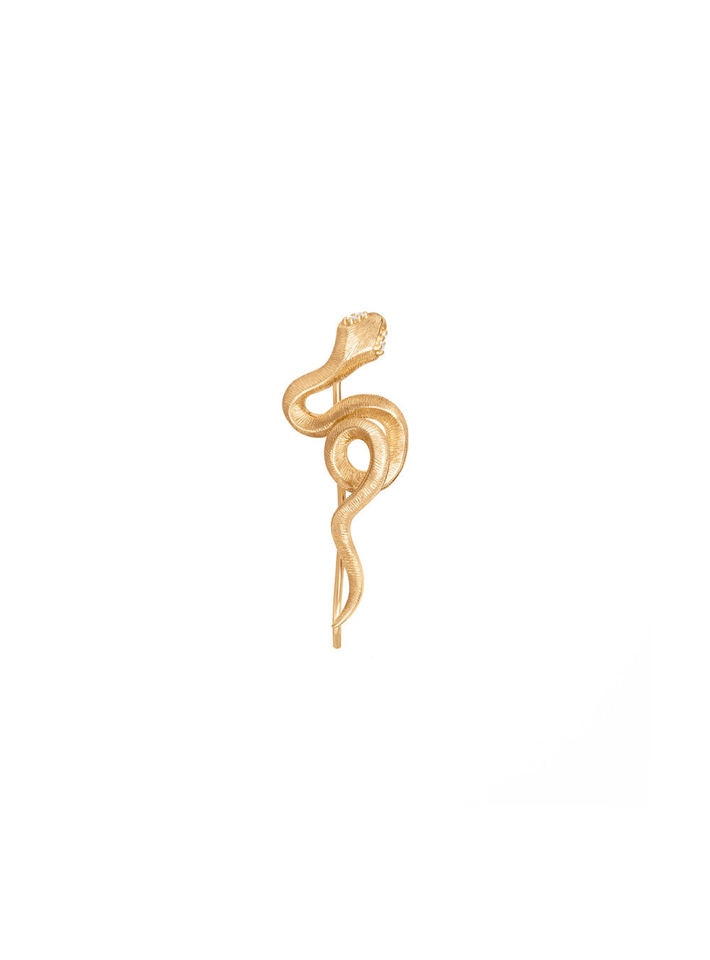 4 DIAMONDS SNAKE EARRING