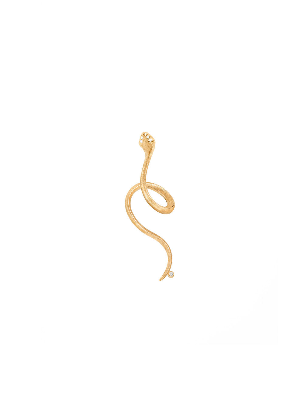 5 DIAMONDS SNAKE EARRING