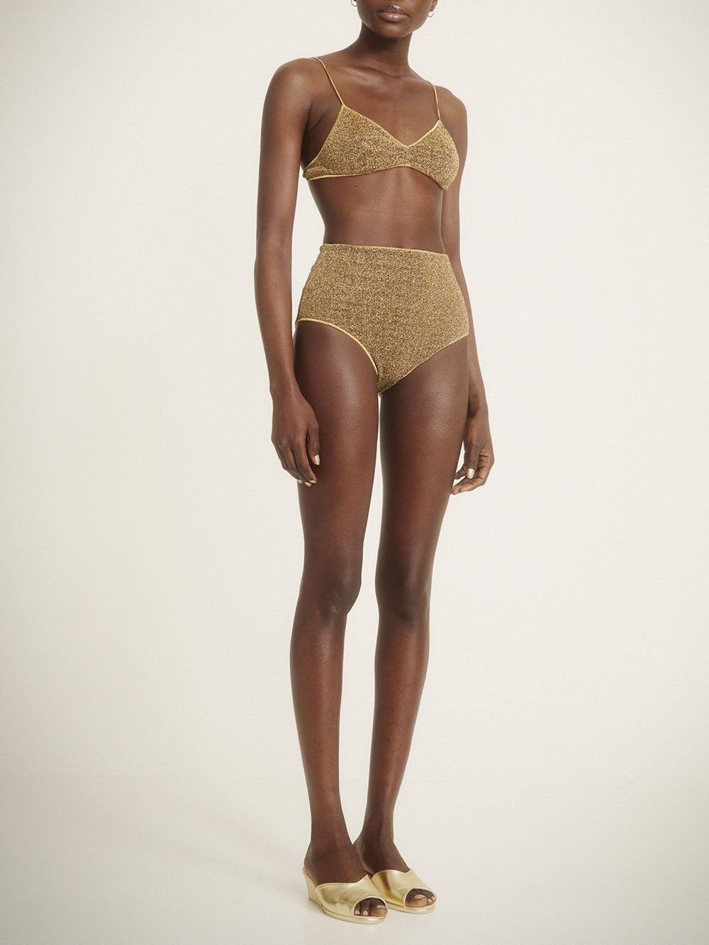 MAILLOT DE BAIN LUMIÈRE HIGH WAISTED SAND