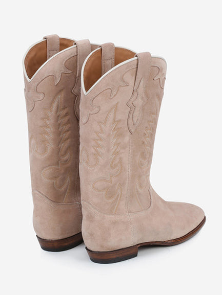 MIDNIGHT NUDE COWBOY BOOTS