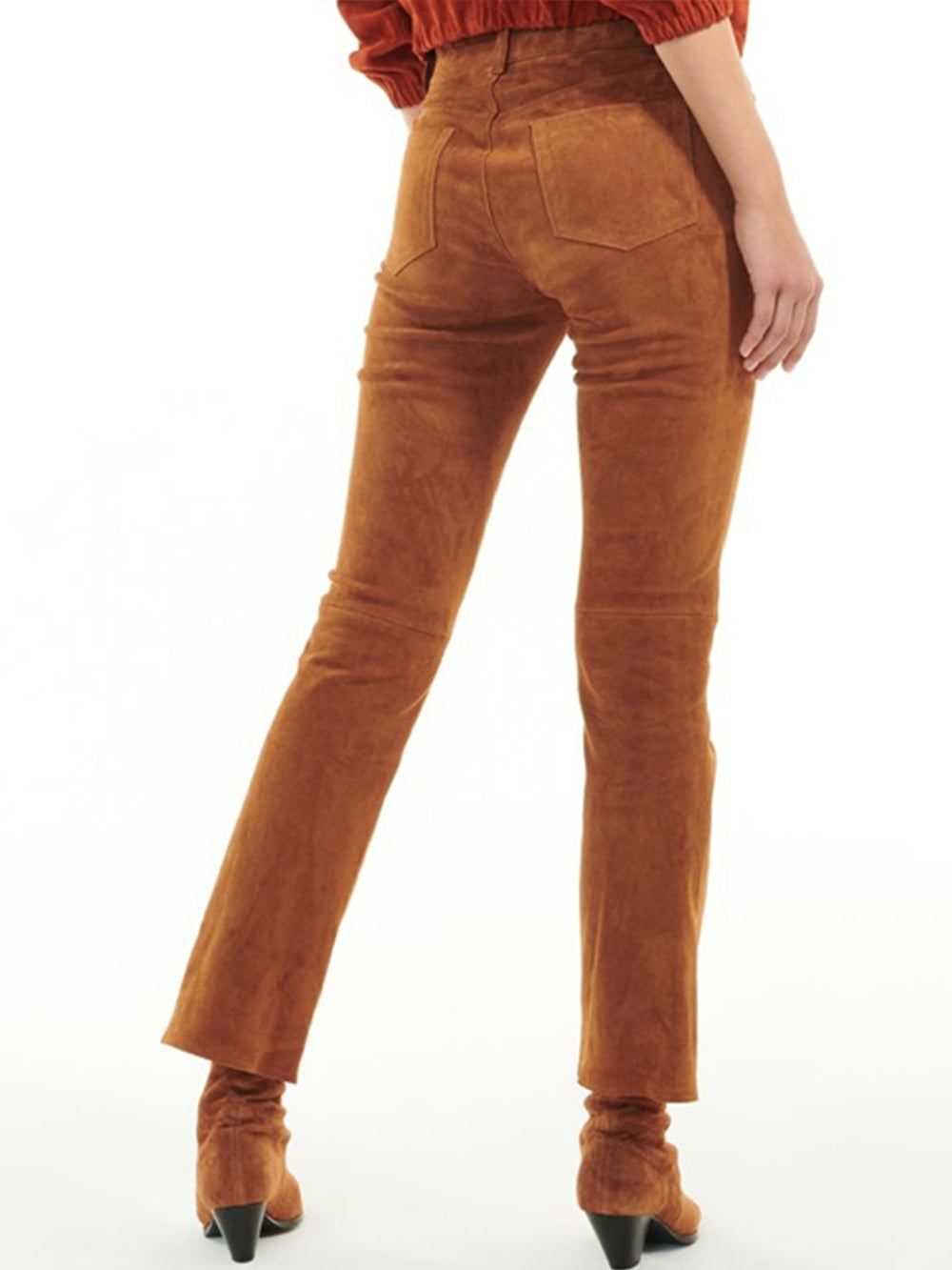 BROWN SUEDE DEAN TROUSERS